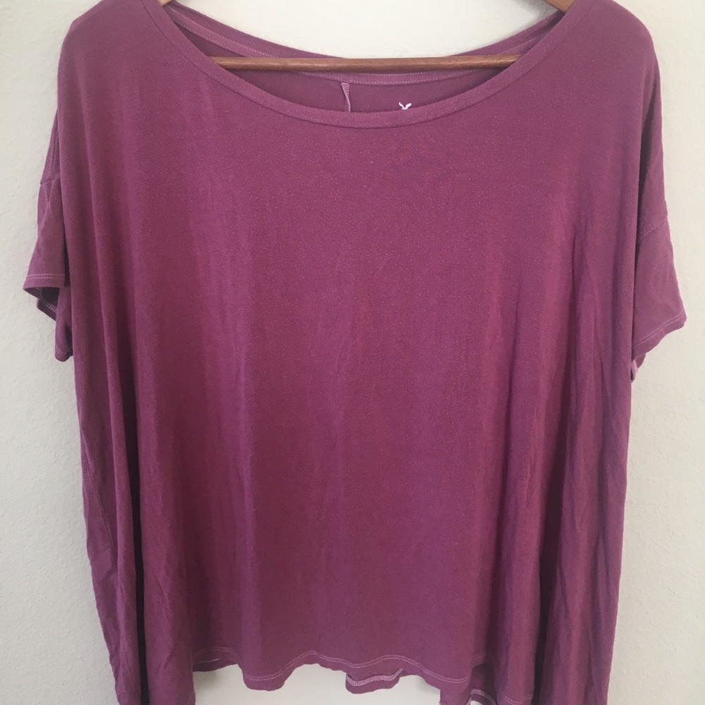 ❤️AMERICAN EAGLE OVERSIZED LOOSE SWING TEE PINK